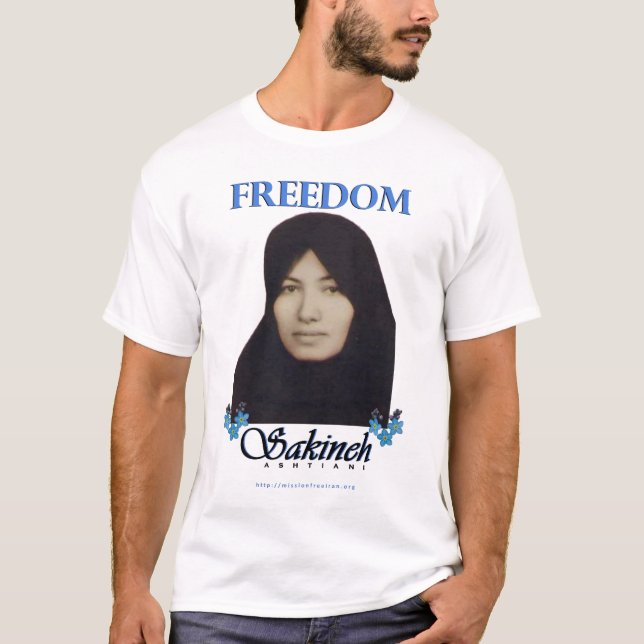 Camiseta Liberdade de Sakineh Ashtiani (Frente)