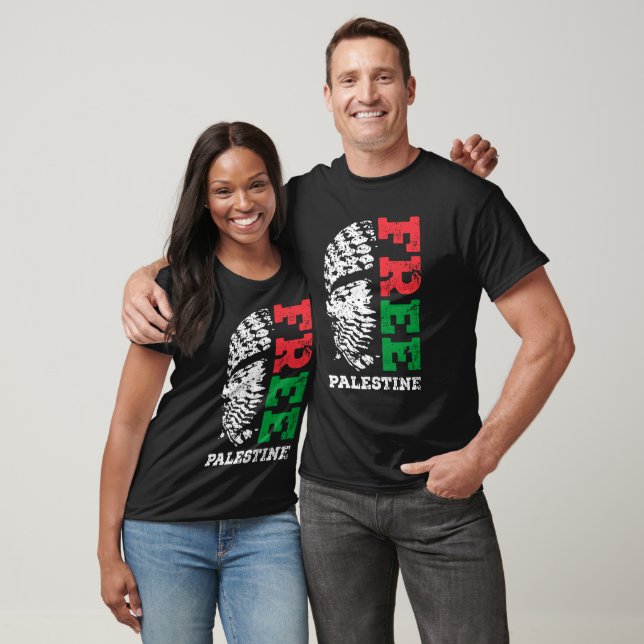 Camiseta Liberdade de Solidariedade da Palestina (Unissex)