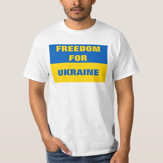 Camiseta LIBERDADE DE T-Shirt UCRÂNIA (Frente)