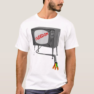 Camiseta Liberdade De Televisão Cortou O Cordão