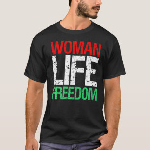 Camiseta LIBERDADE DE VIDA DA MULHER IRAN Slogan Patriótico