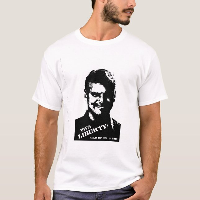 Camiseta LIBERDADE de VIVA - ACLU do t-shirt da caminhada (Frente)