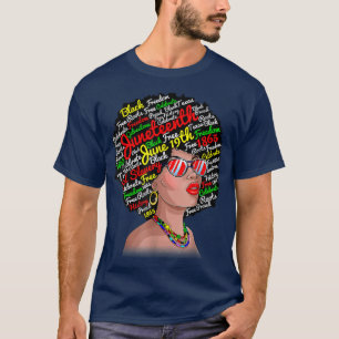 Camiseta Liberdade Décima Junta Rainha Melanina Afro-Americ