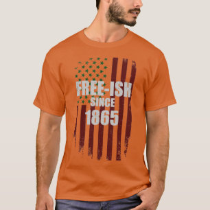 Camiseta Liberdade desde 1865 bandeira africana para Junet