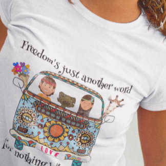 Camiseta Liberdade é apenas mais uma palavra. Unissex