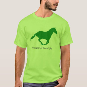 Camiseta Liberdade é Belo "Cavalo Verde"