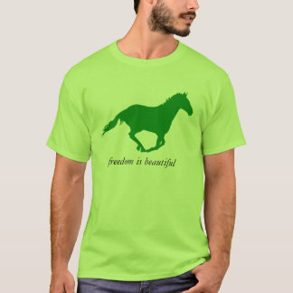 Camiseta Liberdade é Belo "Cavalo Verde"
