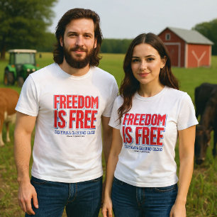 Camiseta Liberdade é Grátis. Controle Acarreta Custos. (des
