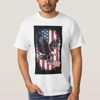 Camiseta Liberdade em Crise - Bold Patriotic Eagle American