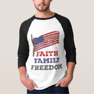 Camiseta Liberdade familiar justa