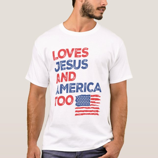 Camiseta Liberdade Fiel: ama Jesus e América também (Frente)