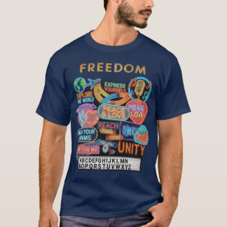 Camiseta Liberdade Iluminada