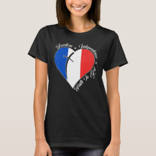 Camiseta Liberdade Independência Fé em Deus Franco Cristão