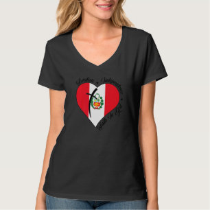 Camiseta Liberdade Independência Fé Em Deus Peru Cristão