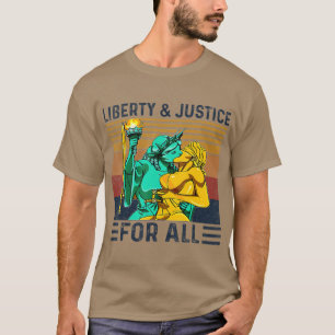 Camiseta Liberdade Justiça Para Todo Orgulho Lgbt Lésbico