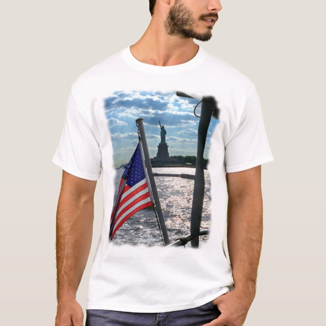 Camiseta Liberdade & justiça patrióticas do t-shirt para (Frente)