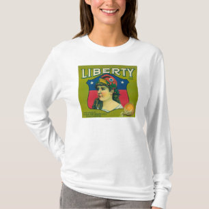 Camiseta Liberdade LabelEscondido alaranjado, CA
