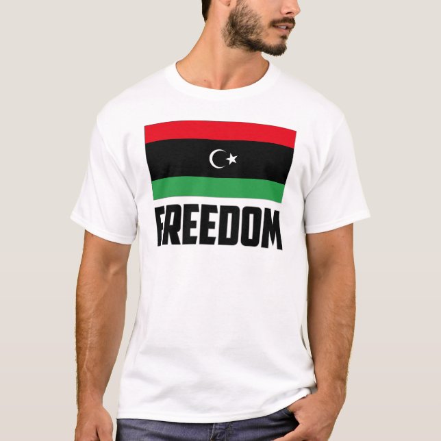 Camiseta Liberdade - Líbia (Frente)