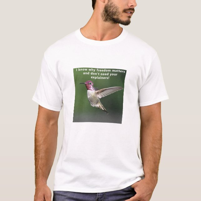 Camiseta Liberdade (luz) T-Shirt (Frente)