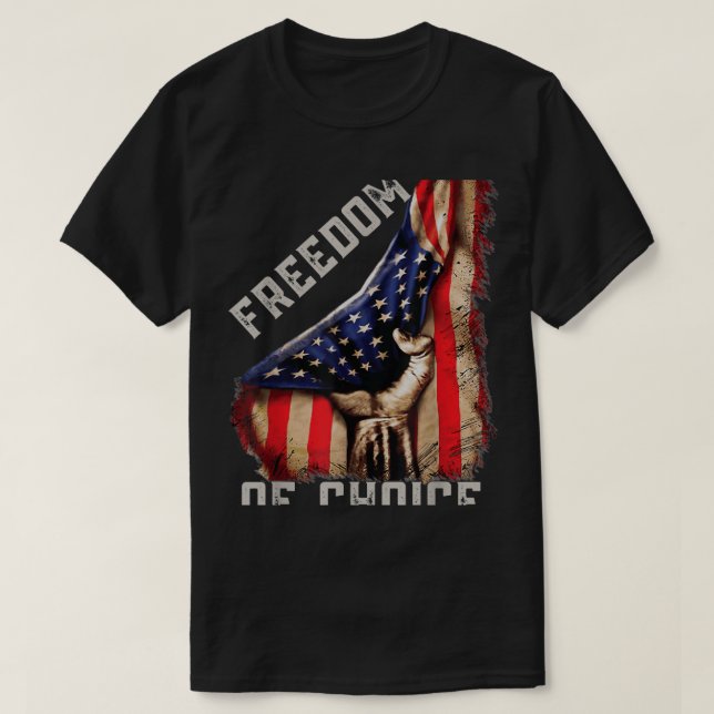 Camiseta Liberdade Médica sem Mandato, Liberdade de Escolha (Frente do Design)