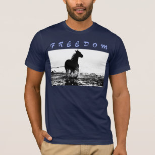 Camiseta Liberdade Moderna Correndo Cavalo Pop
