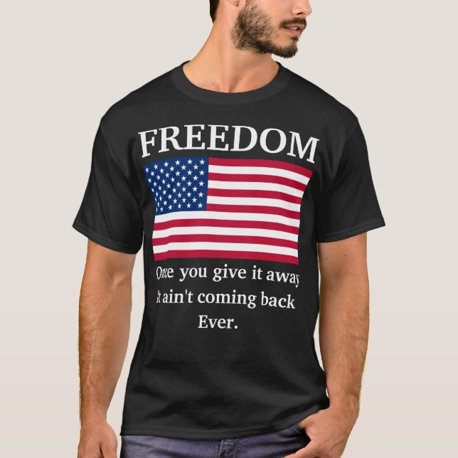 Camiseta Liberdade (M's escuro) (Frente)
