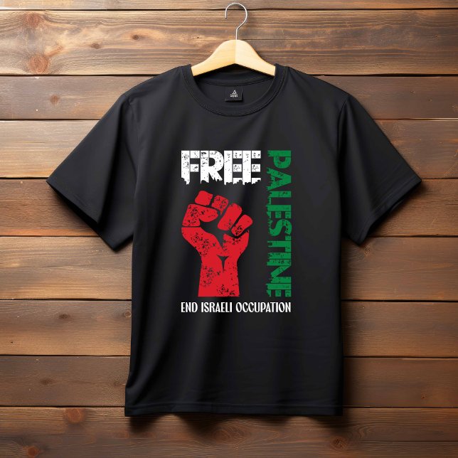 Camiseta Liberdade na Palestina - Acabar com a ocupação isr (Criador carregado)