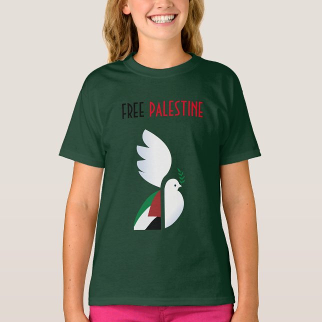 Camiseta Liberdade na Palestina - Ativista dos Dir (Frente)