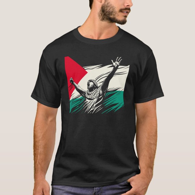 Camiseta Liberdade na Palestina em Movimento (Frente)