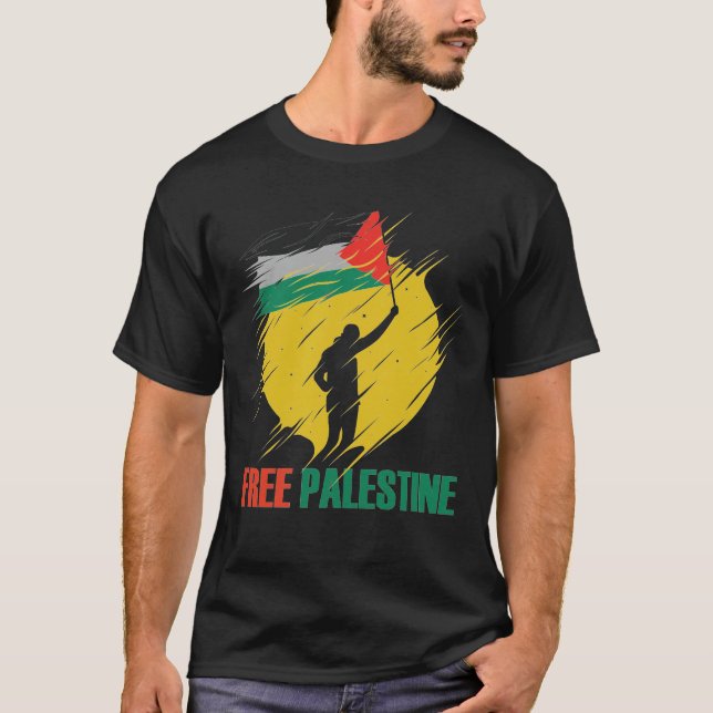 Camiseta Liberdade na Palestina, Liberdade na Faixa de Gaza (Frente)