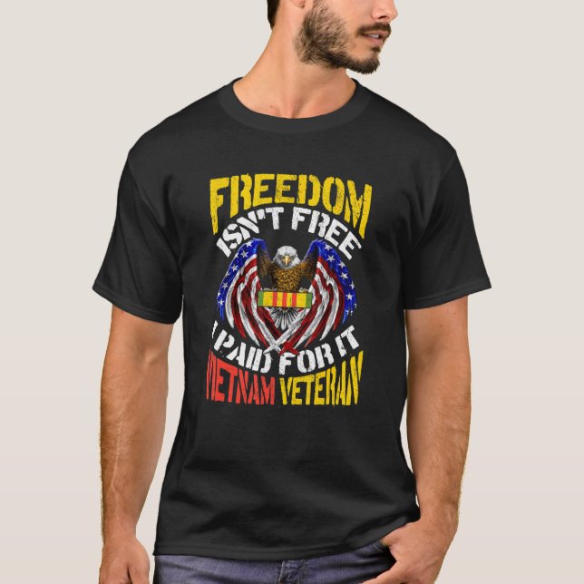 Camiseta Liberdade não é grátis Eu paguei por isso, orgulho (Frente)