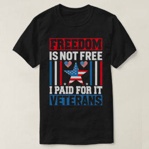 Camiseta Liberdade Não é Grátis – Obrigado, Veteranos, 2025