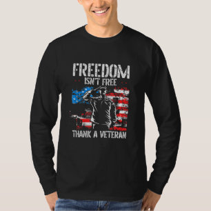 Camiseta Liberdade Não É Obrigado Livre Um Veterano Dia 2 V