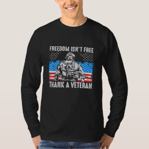 Camiseta Liberdade Não É Obrigado Livre Um Veterano Dia Vet
