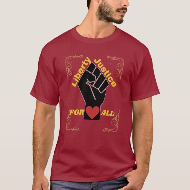 Camiseta Liberdade Oficial e Justiça para Todos Coleção 5 (Frente)