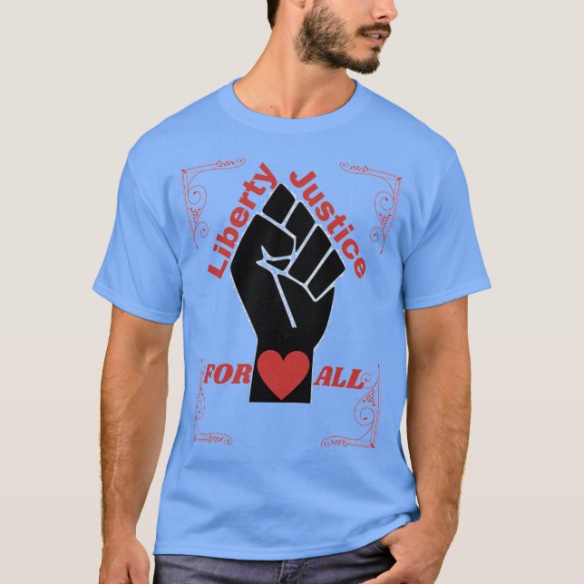 Camiseta Liberdade Oficial e Justiça para Todos Coleção 6 (Frente)