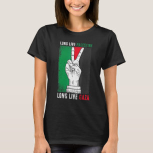 Camiseta Liberdade Palestina: Bandeira de Gaza Viva Pálida