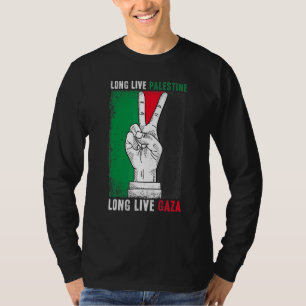 Camiseta Liberdade Palestina: Bandeira de Gaza Viva Pálida