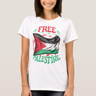 Camiseta Liberdade Palestina Paz Palestina Gaza Jerusalém