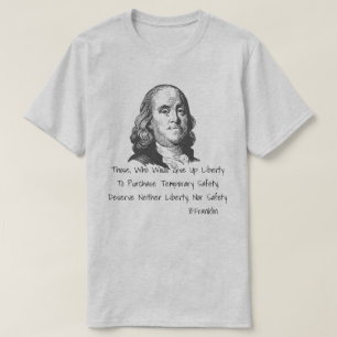 Camiseta Liberdade Para A Segurança
