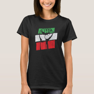 Camiseta Liberdade para as mulheres ajuda Irã retro direito