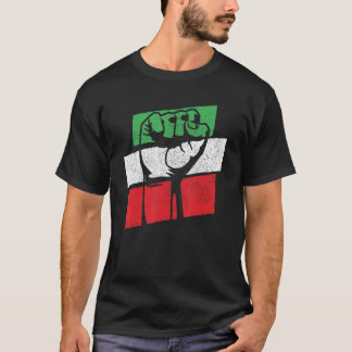 Camiseta Liberdade para as mulheres ajuda Irã retro direito