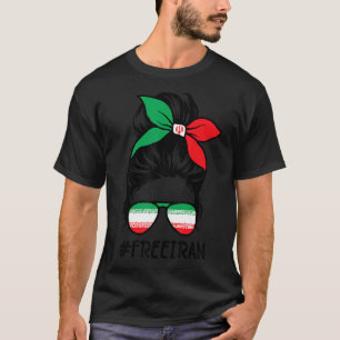 Camiseta Liberdade para as mulheres iranianas Liberdade par