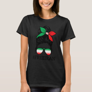 Camiseta Liberdade para as mulheres iranianas Liberdade par