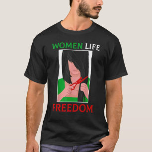 Camiseta Liberdade para as mulheres Liberdade feminina iran