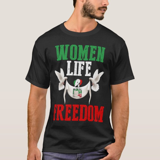 Camiseta Liberdade para as mulheres no Irã (Frente)