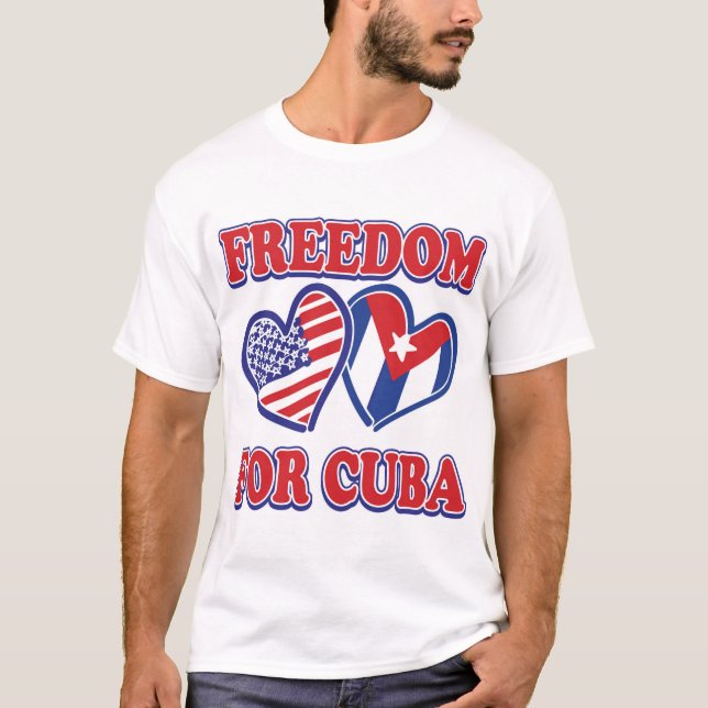 Camiseta Liberdade Para CUBA (Frente)