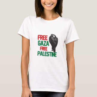 Camiseta Liberdade para Gaza Mulheres e Mulheres na Palesti