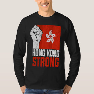 Camiseta Liberdade para Hong Kong Forte Democracia Agora In