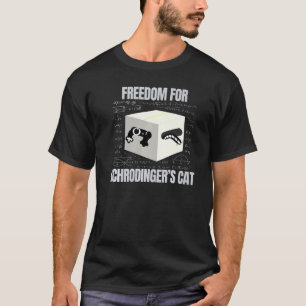 Camiseta Liberdade para o Geek de Ciência do Paradoxo Gato